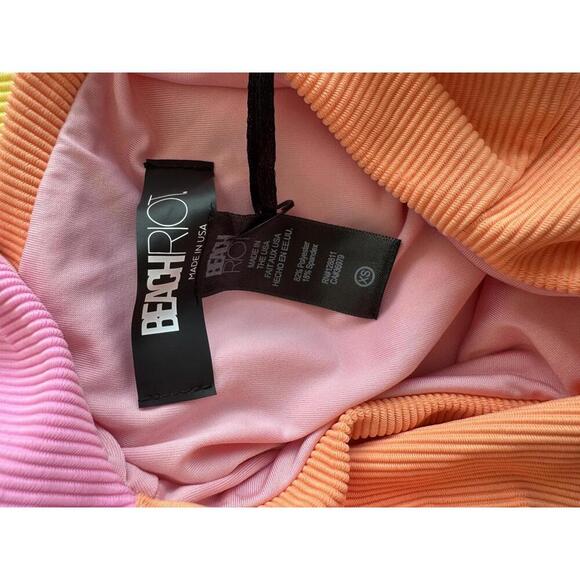 New! Beach Riot Carlie Fruity Colorblock One Piece Swimsuit Size XS - Picture 5 of 8